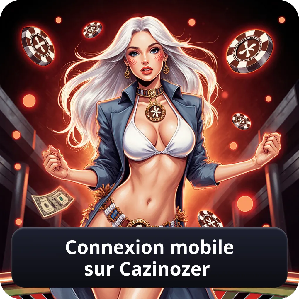 Connexion Mobile sur Cazinozer