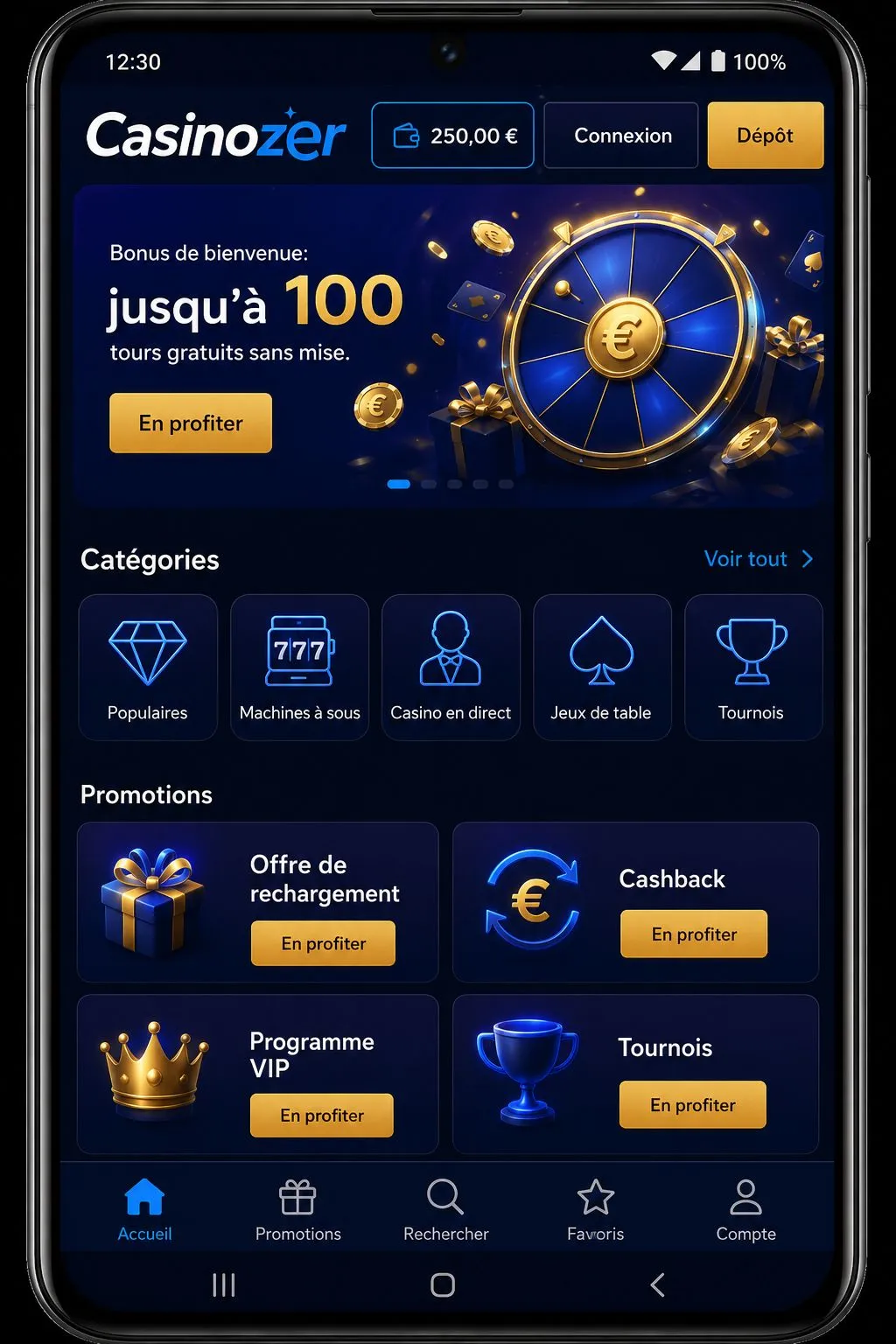 Comment installer Casinozer app sur iOS — Casinozer application